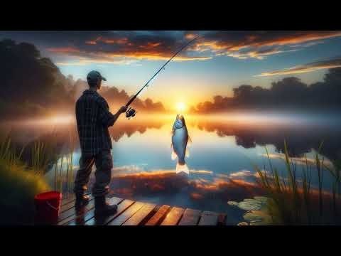 Một người đang câu cá trắng